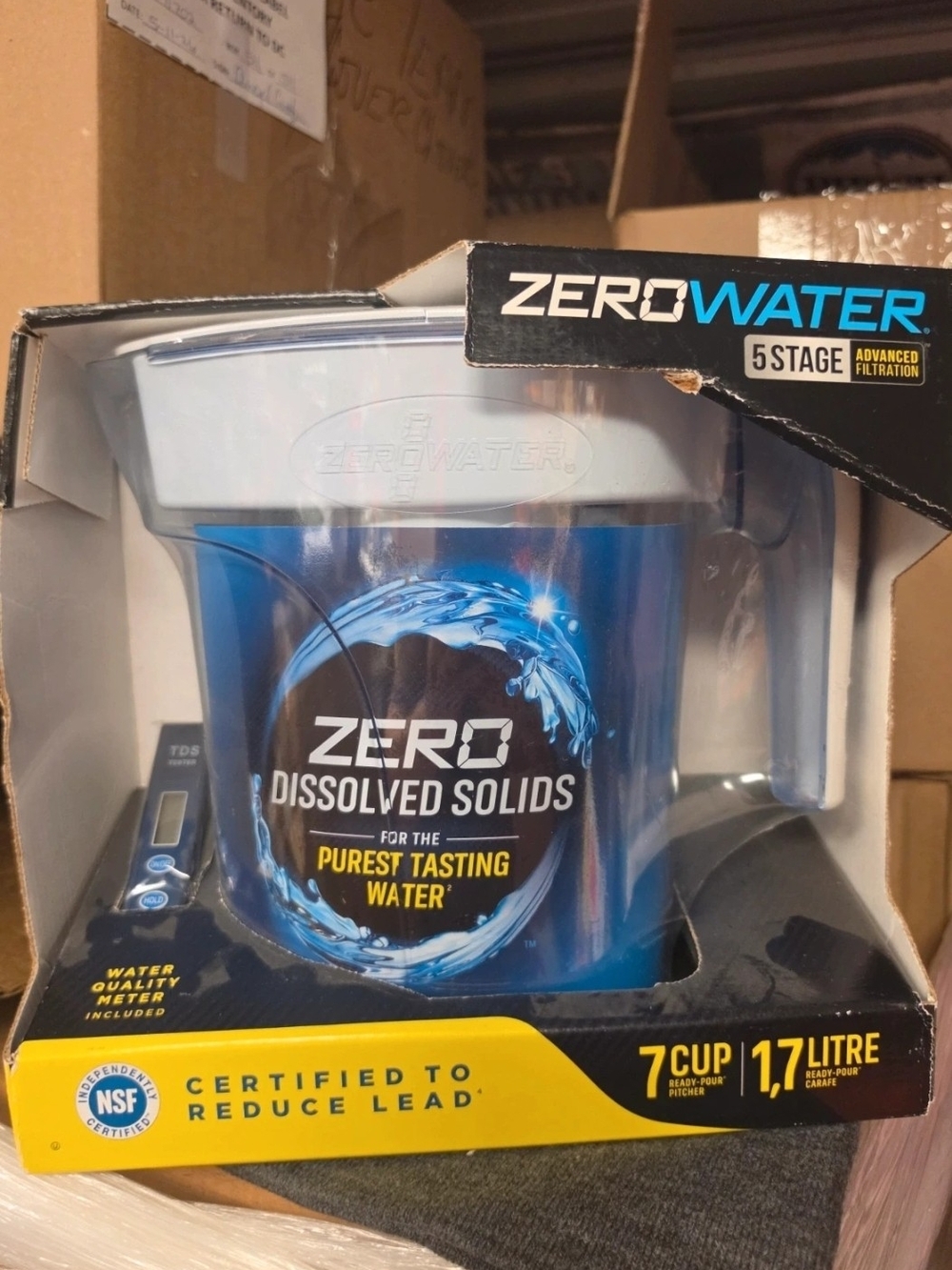 7-Cup Pitcher - Blue and White Water Filter